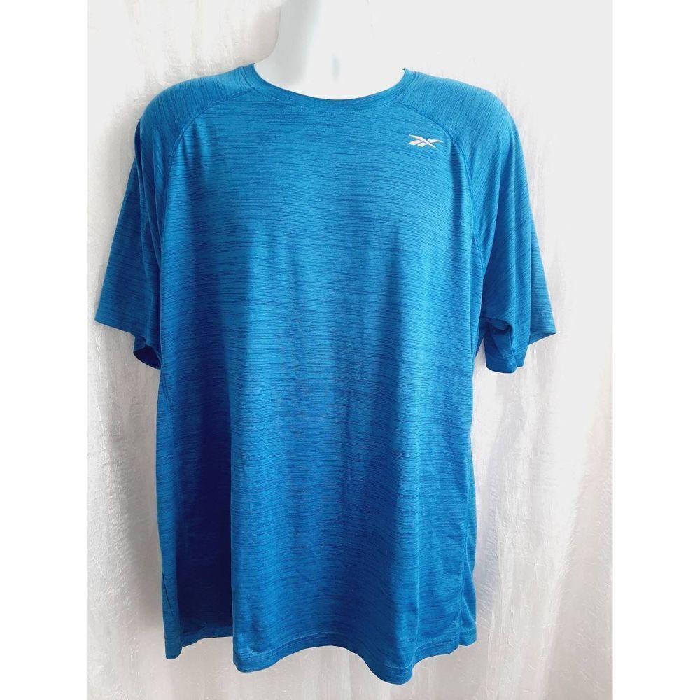 Reebok blue slinky stretch activewear sz XL men's shirt